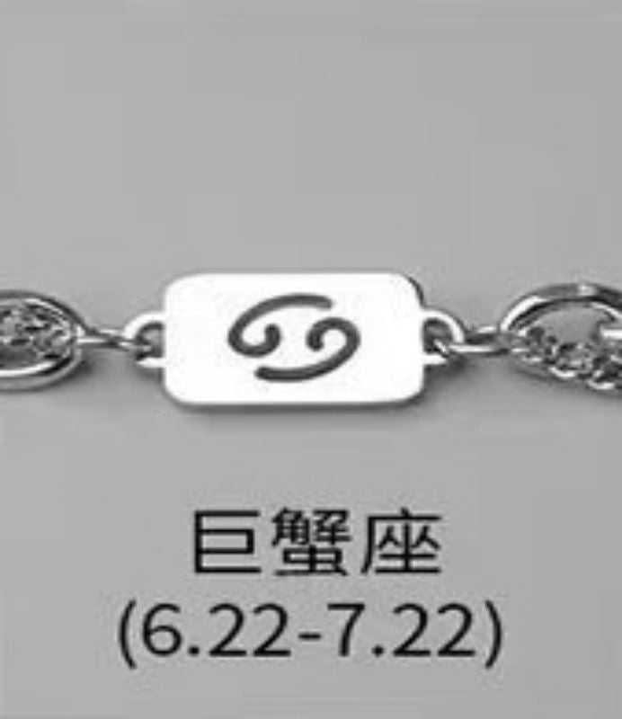 Wholesale Twelve Constellation Necklace  Titanium Steel Color-free Double-layer Chain Bracelet Combination